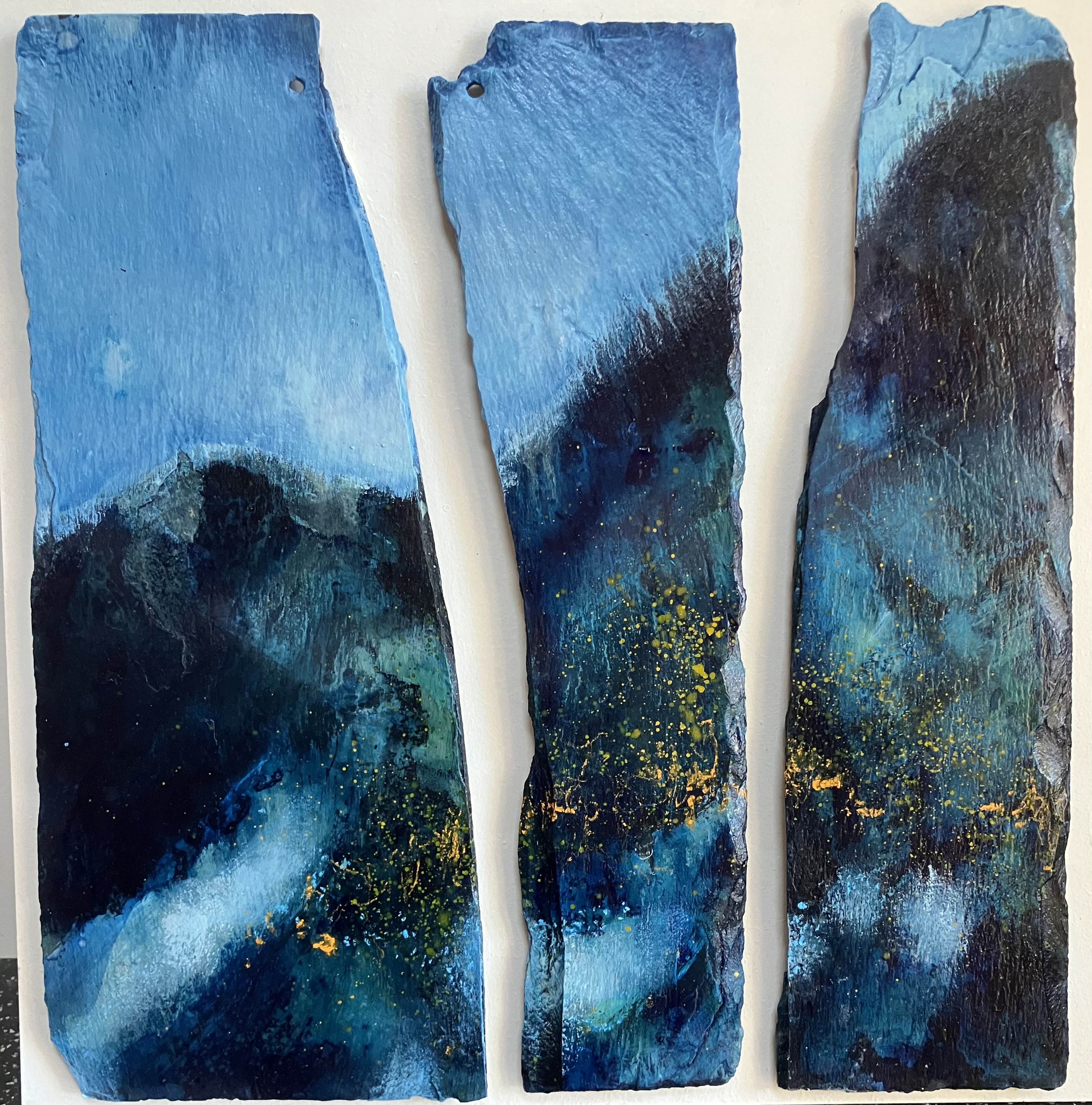 'Descent into the Valley'. 54x54cm. 