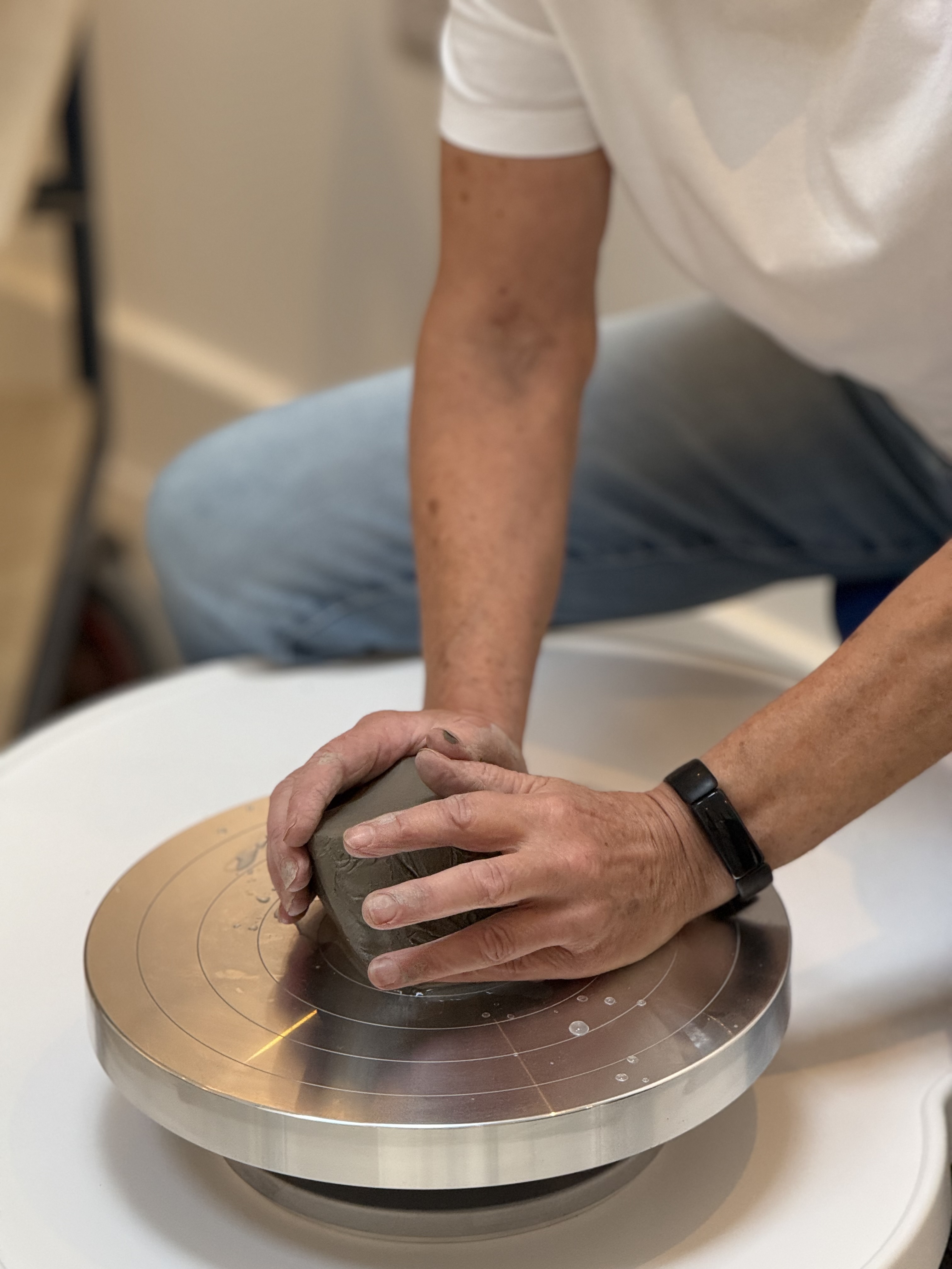 Pottery class in session