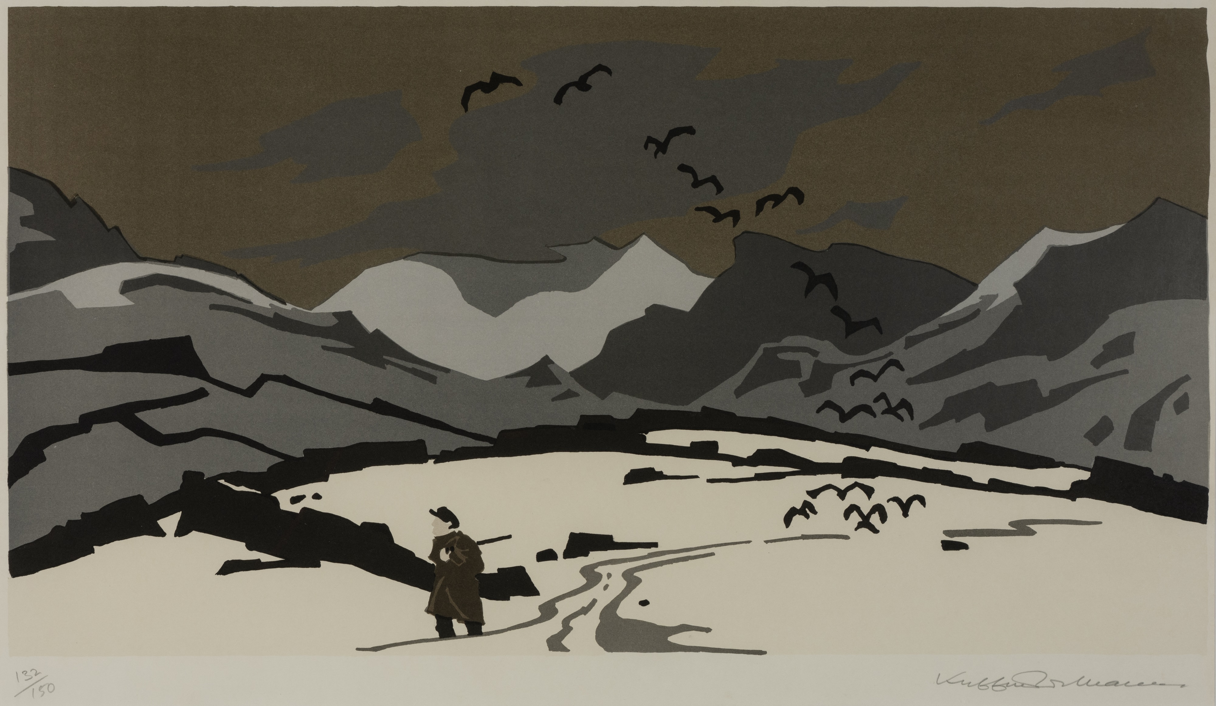 Pontllyfni in Snow